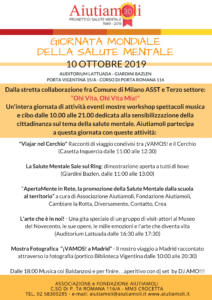 giornata mondiale della salute mentale_10ottobre2019 attività di Aiutiamoli